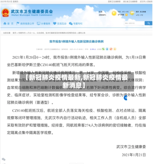 【新冠肺炎疫情最新,新冠肺炎疫情最新消息】-第3张图片
