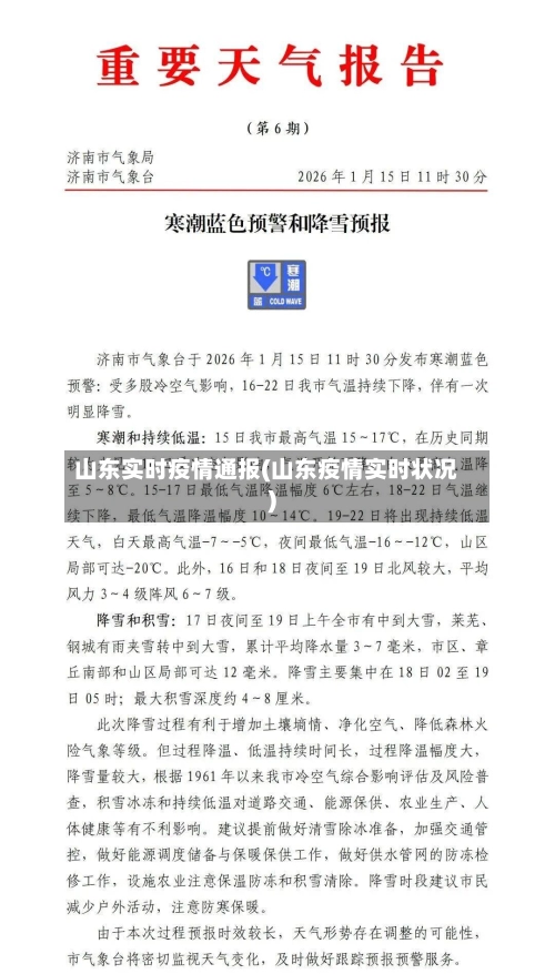 山东实时疫情通报(山东疫情实时状况)