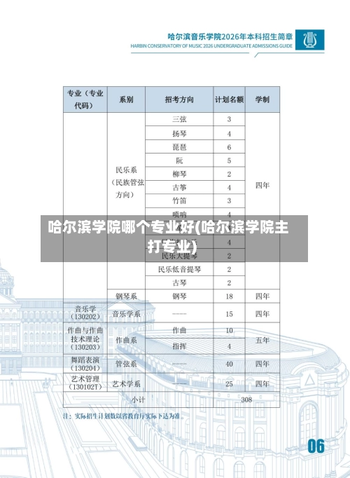 哈尔滨学院哪个专业好(哈尔滨学院主打专业)-第2张图片