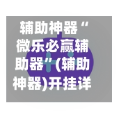辅助神器“微乐必赢辅助器	”(辅助神器)开挂详细教程-第3张图片