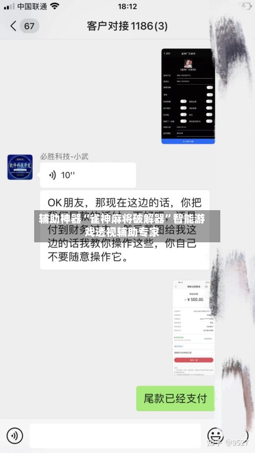 辅助神器“雀神麻将破解器”智能游戏透视辅助专家-第2张图片