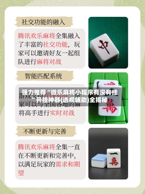 强力推荐“微乐麻将小程序有没有挂”开挂神器{透视辅助}全揭秘-第3张图片
