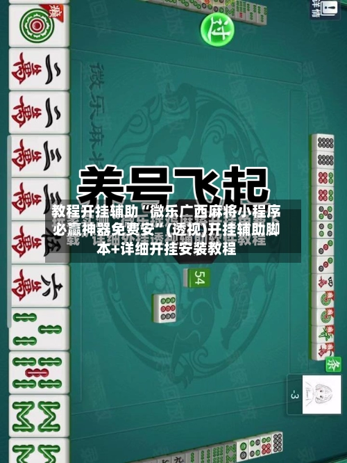 教程开挂辅助“微乐广西麻将小程序必赢神器免费安”(透视)开挂辅助脚本+详细开挂安装教程-第3张图片