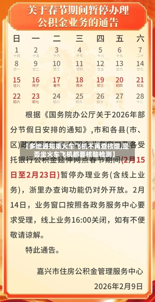 【多地通知乘火车飞机不再查核酸,是否坐火车飞机都要核酸检测】-第3张图片