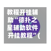 教程开挂辅助“德扑之星辅助软件开挂教程	”(透视)开挂辅助脚本+详细开挂安装教程-第2张图片