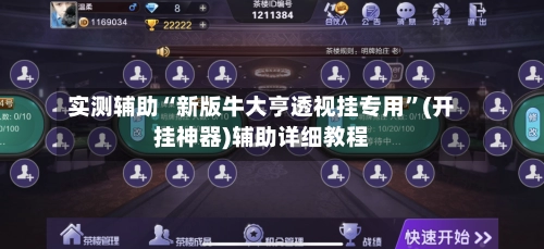实测辅助“新版牛大亨透视挂专用	”(开挂神器)辅助详细教程-第2张图片
