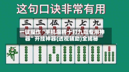 一键操作“手机麻将十打九赢专用神器	”开挂神器{透视辅助}全揭秘-第2张图片