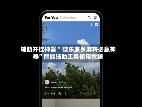 辅助开挂神器“ 微乐家乡麻将必赢神器”智能辅助工具使用教程