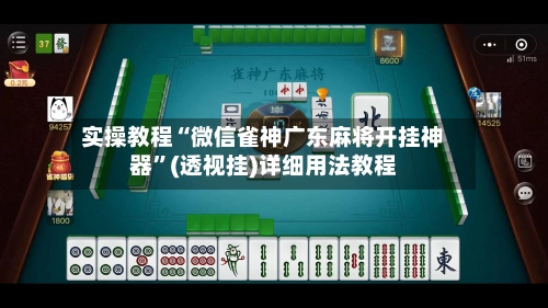 实操教程“微信雀神广东麻将开挂神器”(透视挂)详细用法教程