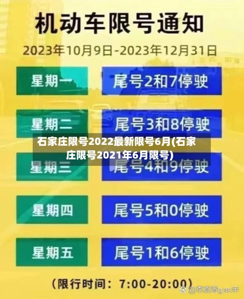 石家庄限号2022最新限号6月(石家庄限号2021年6月限号)