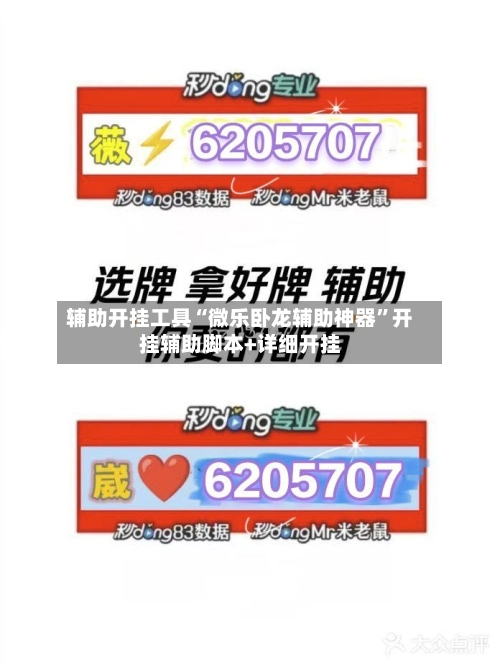 辅助开挂工具“微乐卧龙辅助神器	”开挂辅助脚本+详细开挂-第2张图片