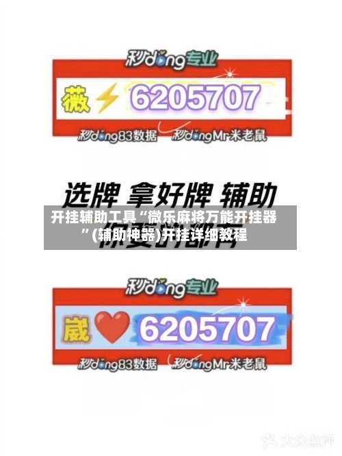 开挂辅助工具“微乐麻将万能开挂器	”(辅助神器)开挂详细教程-第3张图片