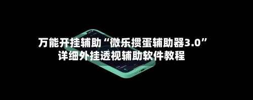 万能开挂辅助“微乐掼蛋辅助器3.0	”详细外挂透视辅助软件教程-第2张图片