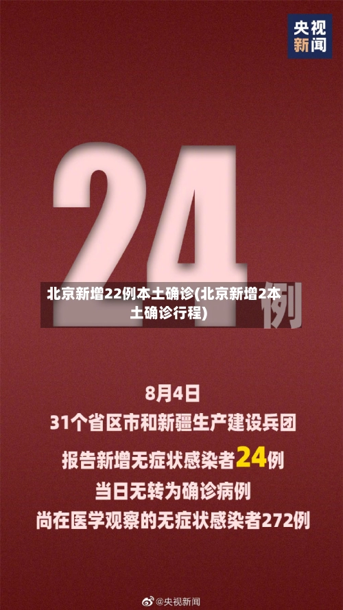 北京新增22例本土确诊(北京新增2本土确诊行程)