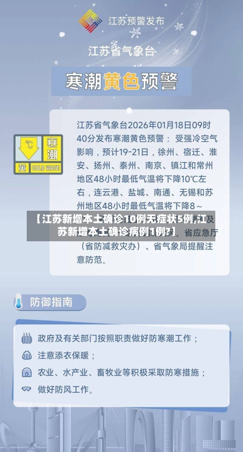 【江苏新增本土确诊10例无症状5例,江苏新增本土确诊病例1例?】