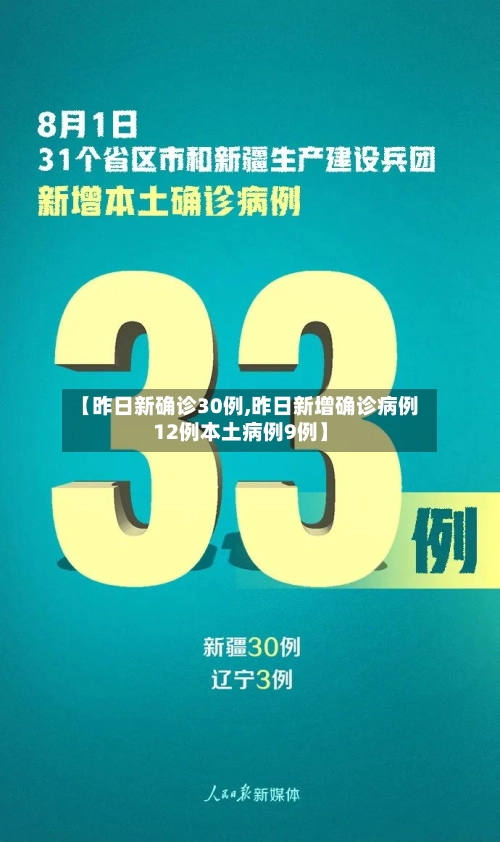 【昨日新确诊30例,昨日新增确诊病例12例本土病例9例】