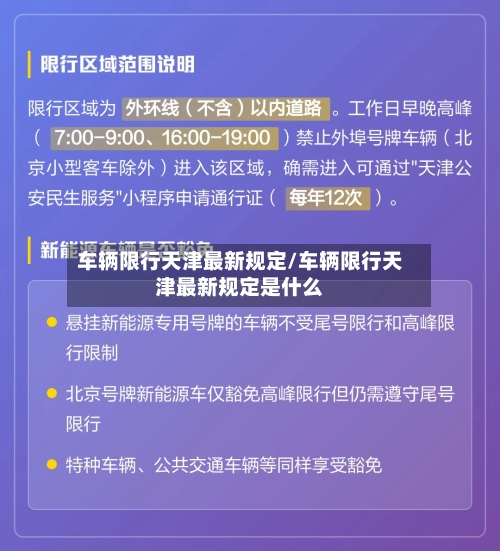 车辆限行天津最新规定/车辆限行天津最新规定是什么-第2张图片