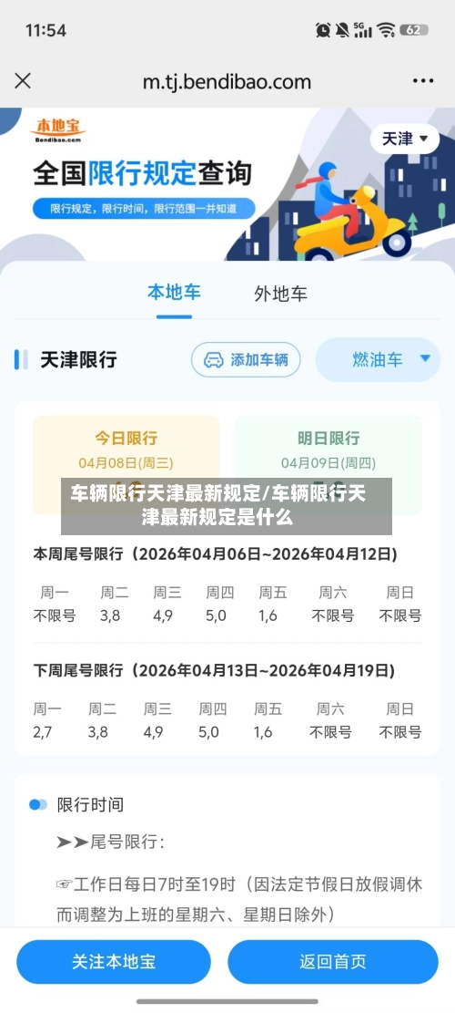 车辆限行天津最新规定/车辆限行天津最新规定是什么-第3张图片