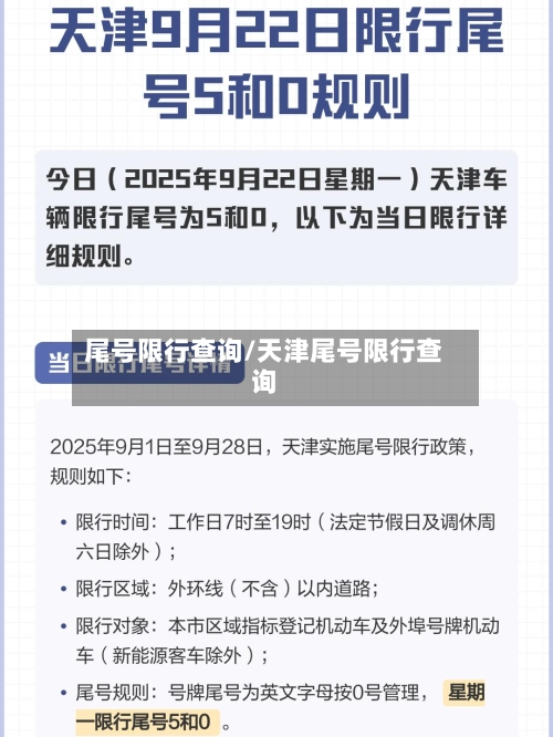 尾号限行查询/天津尾号限行查询-第2张图片