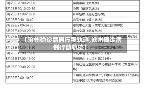 【沧州确诊病例行程轨迹,沧州确诊病例行动轨迹】-第2张图片
