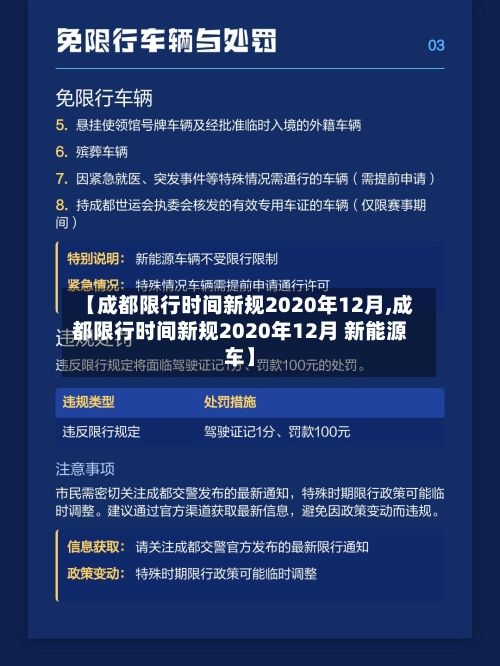 【成都限行时间新规2020年12月,成都限行时间新规2020年12月 新能源车】-第2张图片