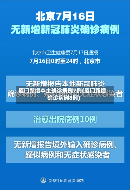 厦门新增本土确诊病例7例(厦门新增确诊病例8例)