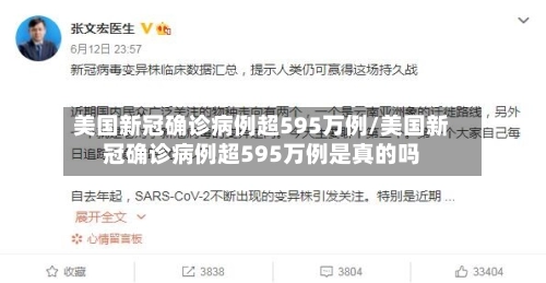 美国新冠确诊病例超595万例/美国新冠确诊病例超595万例是真的吗-第3张图片